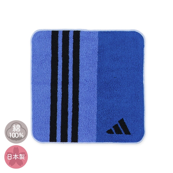 adidas）ハンドタオル（ブルー）
