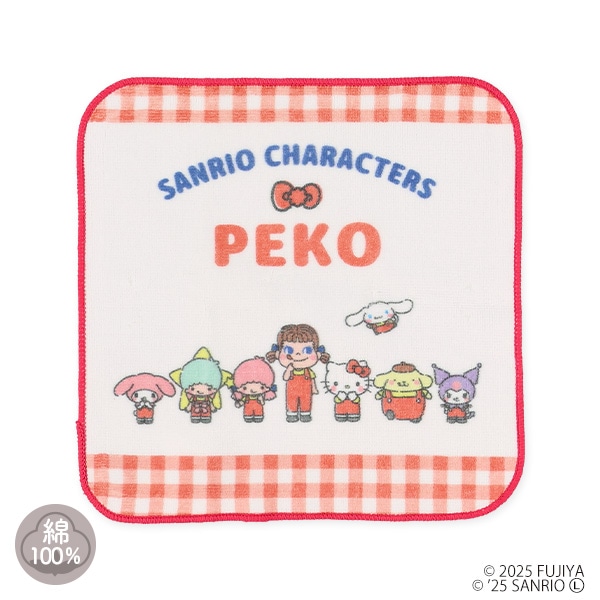 ハンドタオル（サンリオキャラクターズ×ペコちゃん・集合）