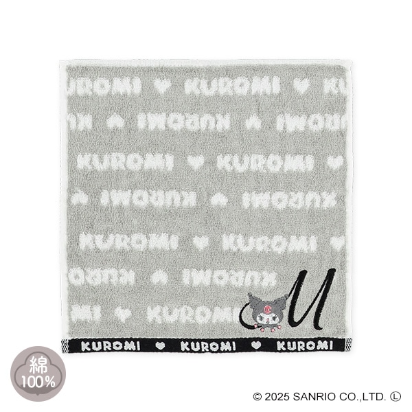 イニシャルハンドタオル（クロミ・M）