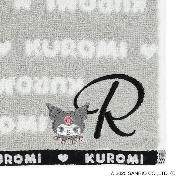 イニシャルハンドタオル（クロミ・R）