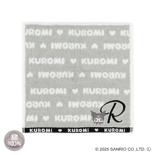イニシャルハンドタオル（クロミ・R）
