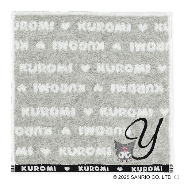 イニシャルハンドタオル（クロミ・Y）