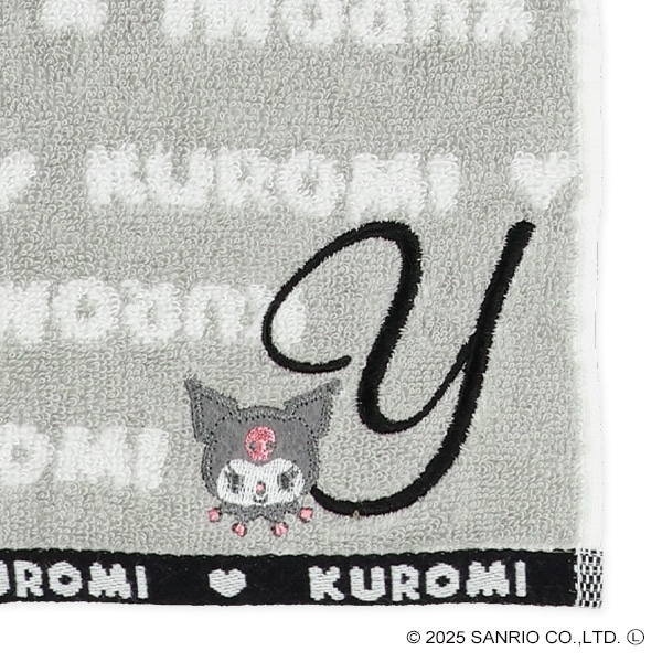 イニシャルハンドタオル（クロミ・Y）