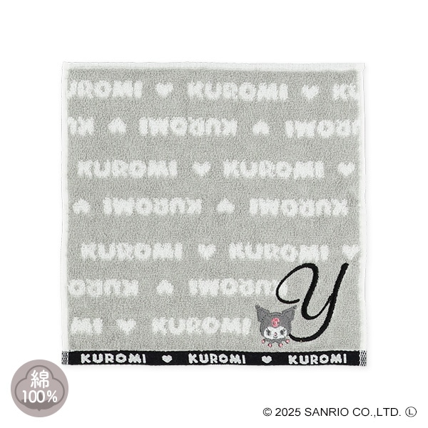 イニシャルハンドタオル（クロミ・Y）