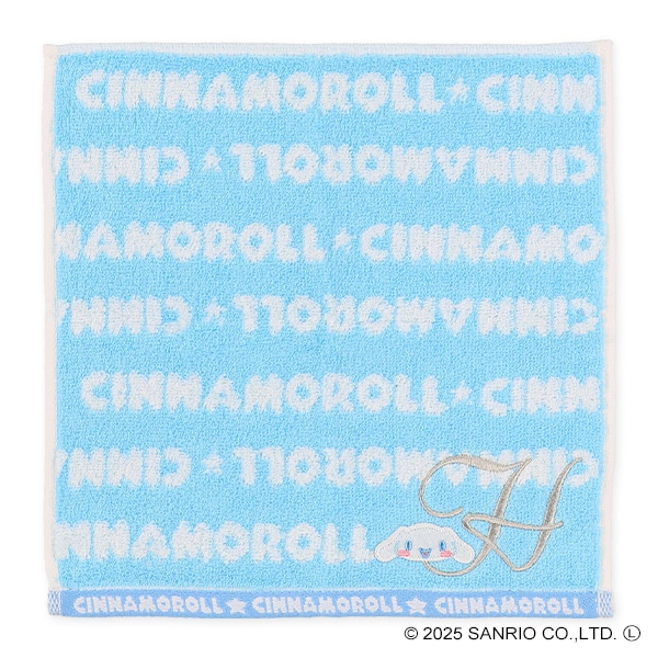 イニシャルハンドタオル（シナモロール・H）