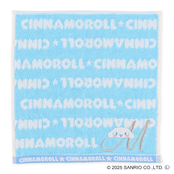 イニシャルハンドタオル（シナモロール・M）