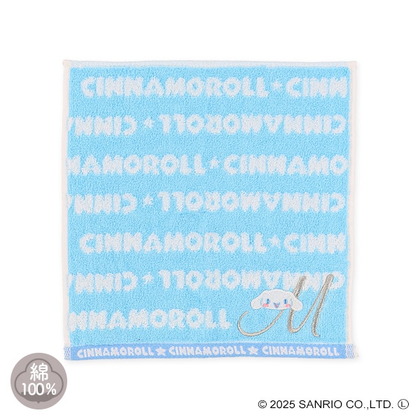 イニシャルハンドタオル（シナモロール・M）