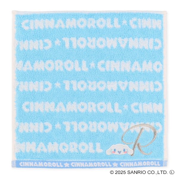 イニシャルハンドタオル（シナモロール・R）