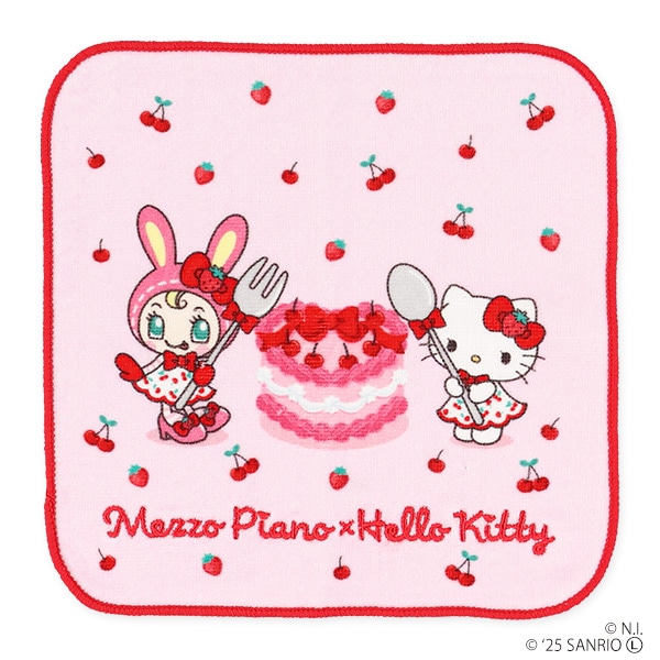 バンダイ）ハンドタオル（メゾピアノ×ハローキティ パネル）