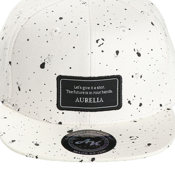 平つば帽子（モノトーンペイント）