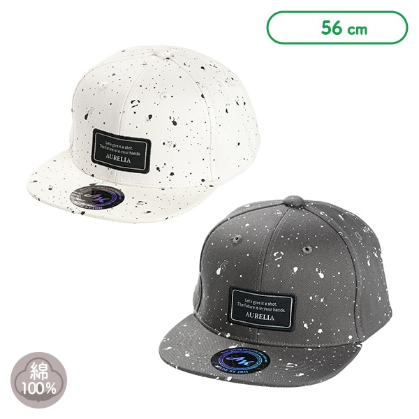 平つば帽子（モノトーンペイント）