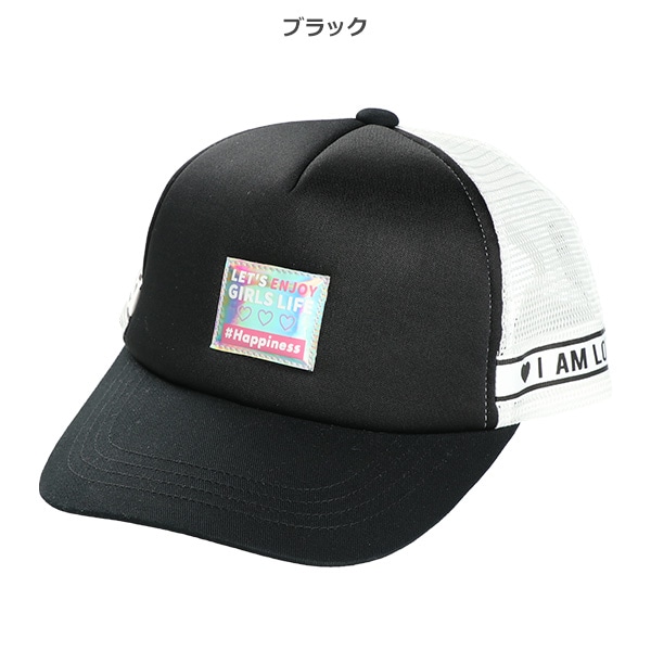 メッシュ帽子（ロゴテープ）