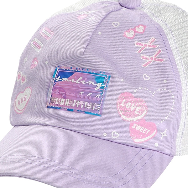 メッシュ帽子（コスメワッペン）