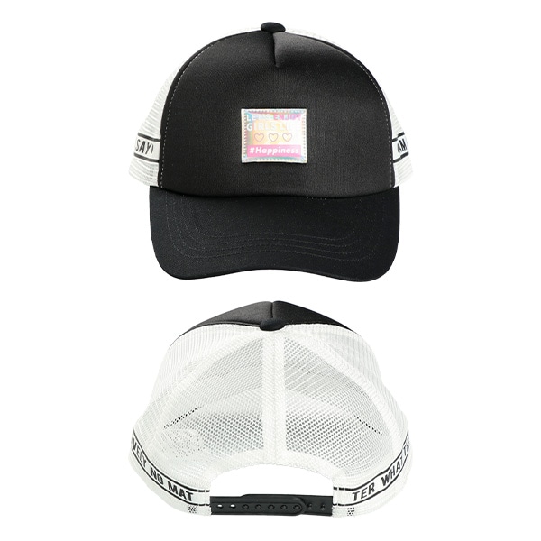 メッシュ帽子（ロゴテープ付き）