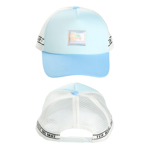 メッシュ帽子（ロゴテープ付き）
