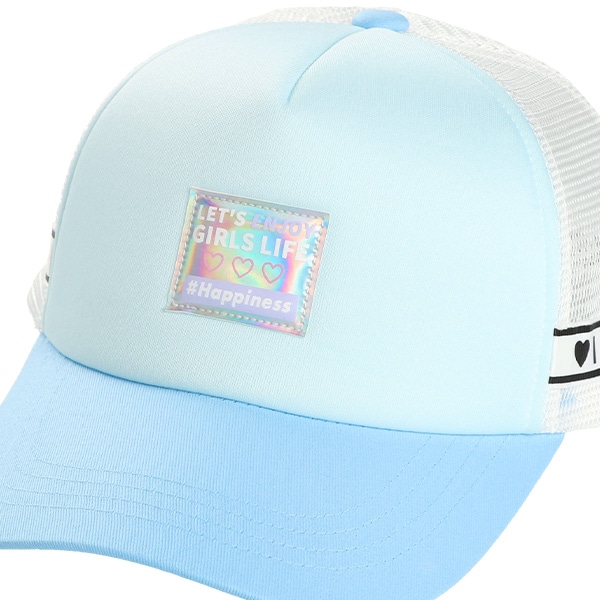 メッシュ帽子（ロゴテープ付き）