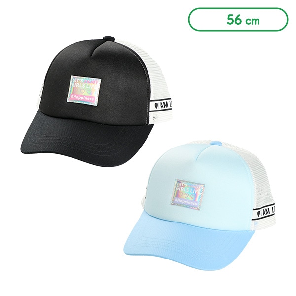 メッシュ帽子（ロゴテープ付き）