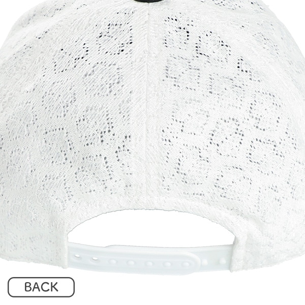 メッシュ帽子（編み上げリボン）