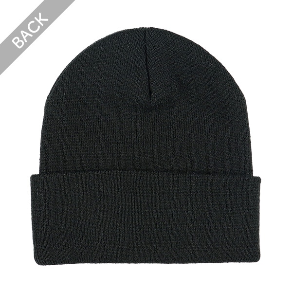 型押しプリントニット帽子