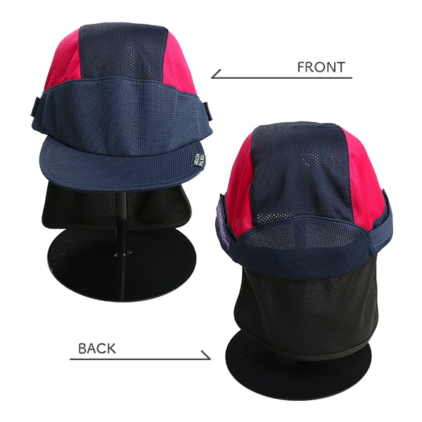 垂れ付きメッシュプラクティスキャップ