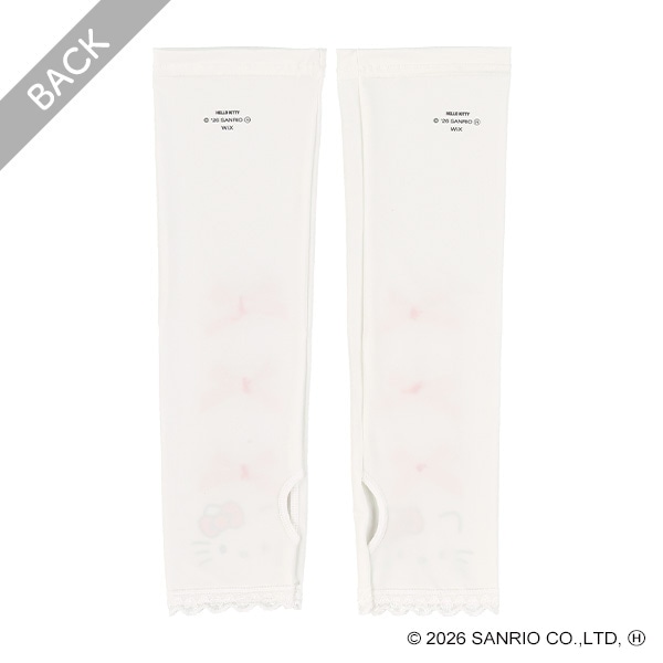 リボン付きキッズアームカバー（ハローキティ）