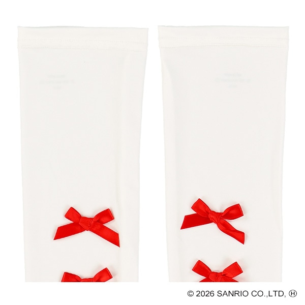 リボン付きキッズアームカバー（ハローキティ）