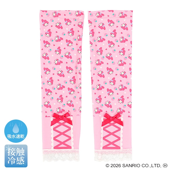 リボン付きキッズアームカバー（マイメロディ）