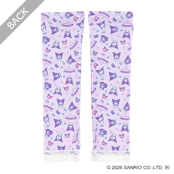 リボン付きキッズアームカバー（クロミ）