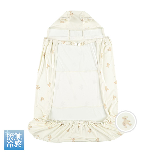 もっちり冷感UVカットケープ（くま）