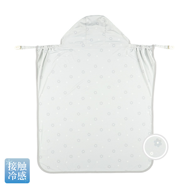 もっちり冷感UVカットケープ（花）