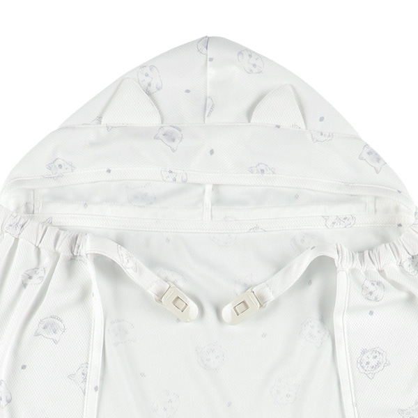 UVカット＋涼感素材 マルチケープ（ねこ）