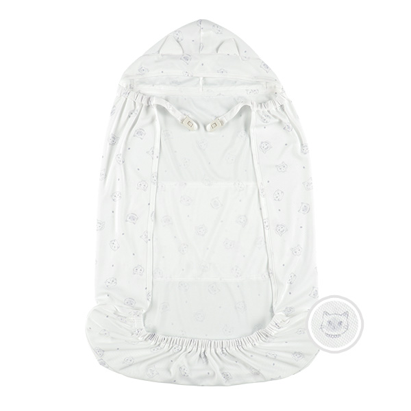 UVカット＋涼感素材 マルチケープ（ねこ）