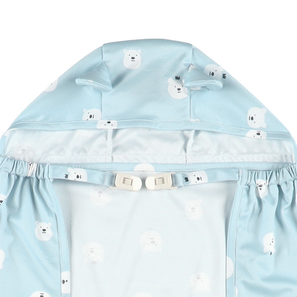 UVカット＋涼感素材 マルチケープ（白くま）