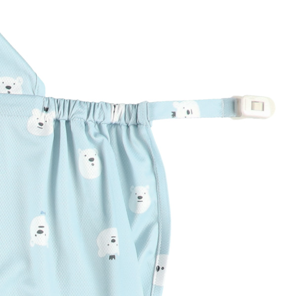 UVカット＋涼感素材 マルチケープ（白くま）