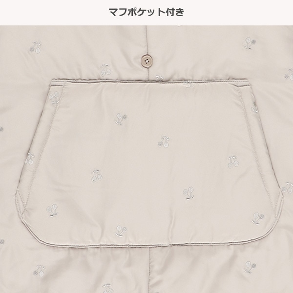 あったかケープ（チェリー刺繍）