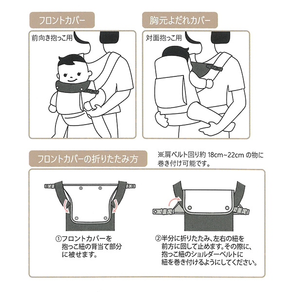 抱っこ紐用 2WAYよだれカバー（スヌーピー）