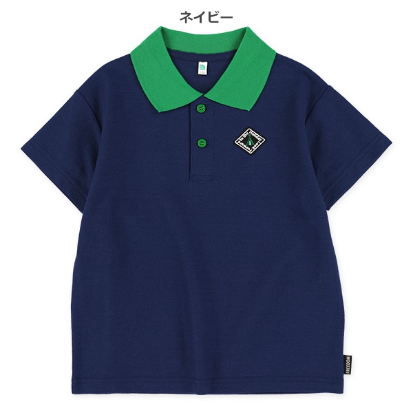 胸ワンポイントワイド半袖ポロシャツ