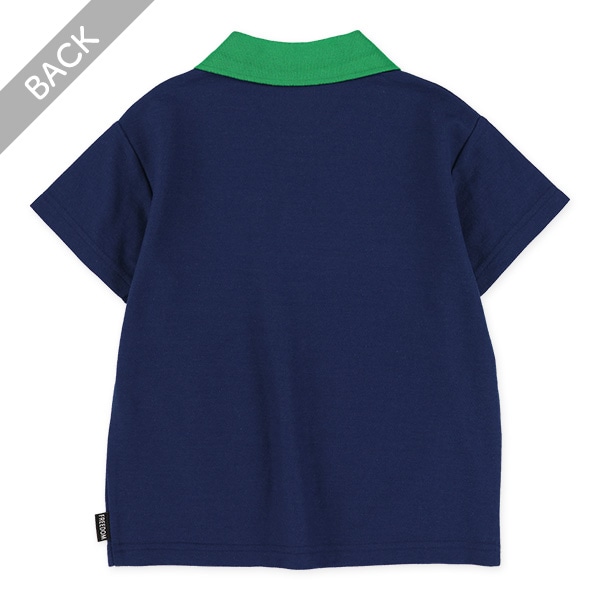 胸ワンポイントワイド半袖ポロシャツ