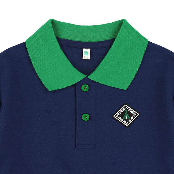 胸ワンポイントワイド半袖ポロシャツ