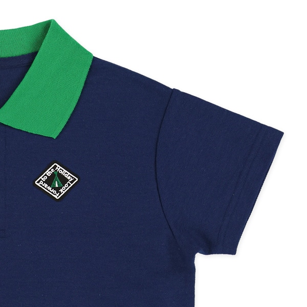 胸ワンポイントワイド半袖ポロシャツ