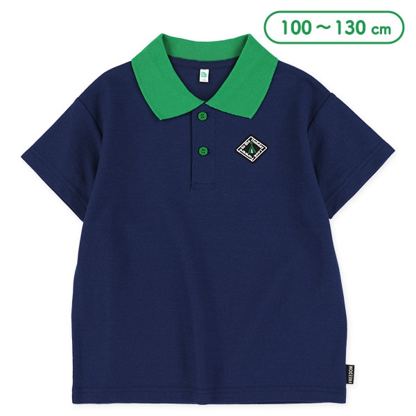 胸ワンポイントワイド半袖ポロシャツ