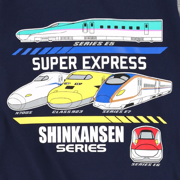 新幹線長袖Tシャツ