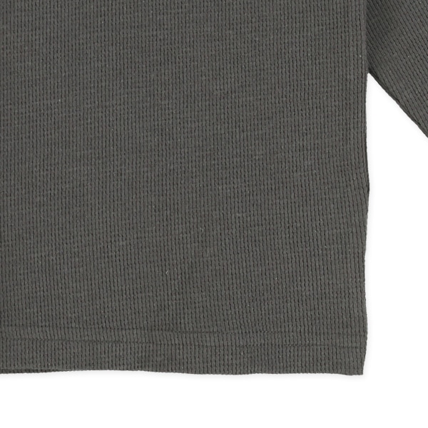ワッフル無地長袖Tシャツ