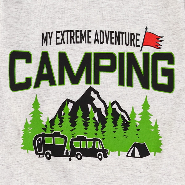 アウトドア風CAMPINGロゴ長袖Tシャツ