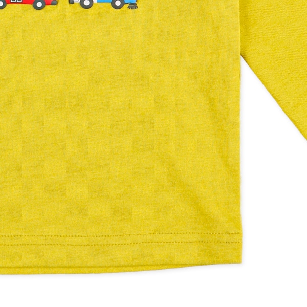 発泡プリント長袖Tシャツ（はたらくくるま・電車）