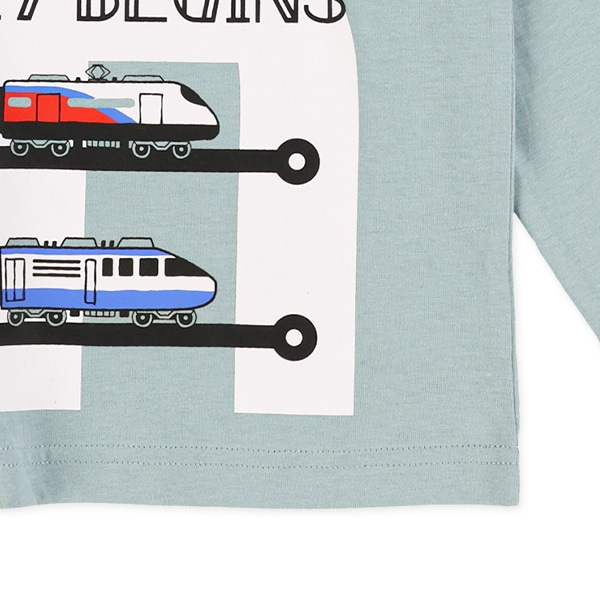電車線路長袖Tシャツ