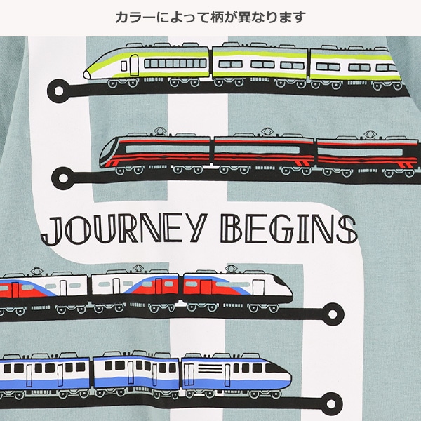 電車線路長袖Tシャツ