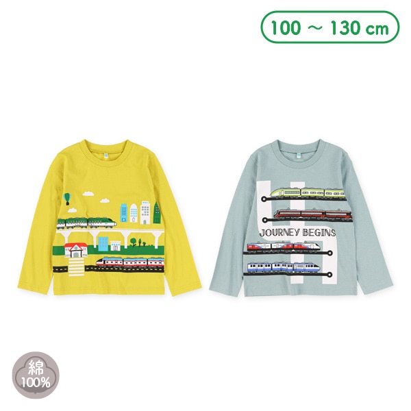 電車線路長袖Tシャツ