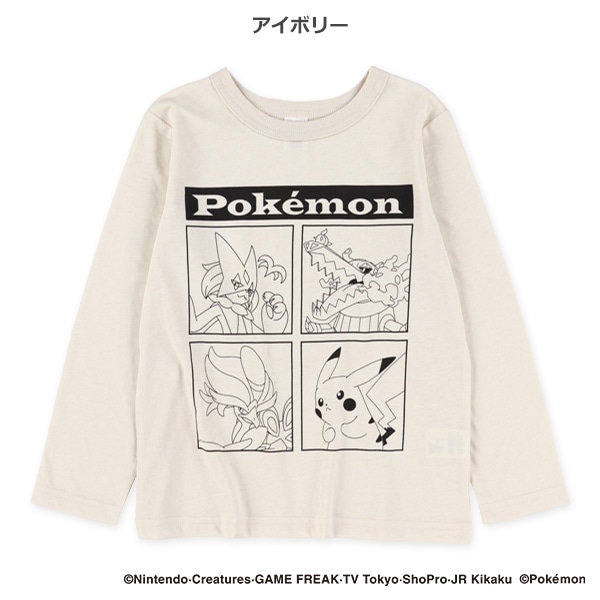 プリント長袖Tシャツ（ポケモン）