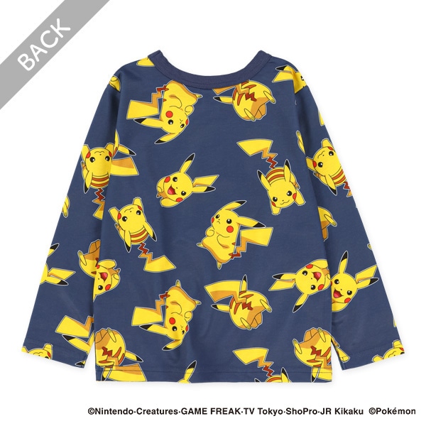 ダンボールニット総柄長袖Tシャツ（ポケモン）